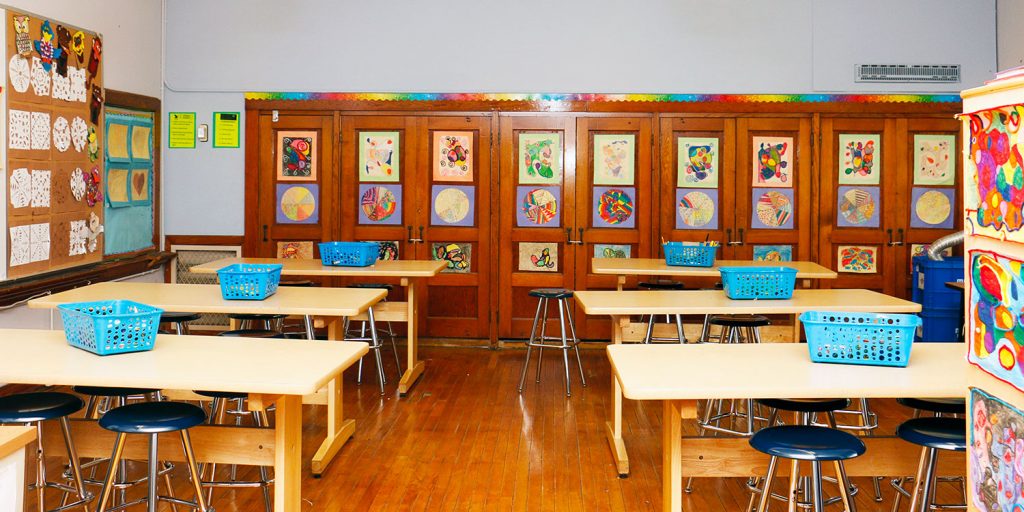 Montgomery Prep art classroom.